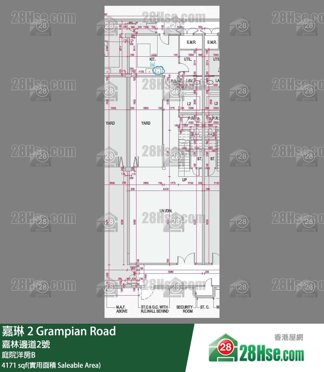 嘉琳 独立屋 庭院洋房B 平面图