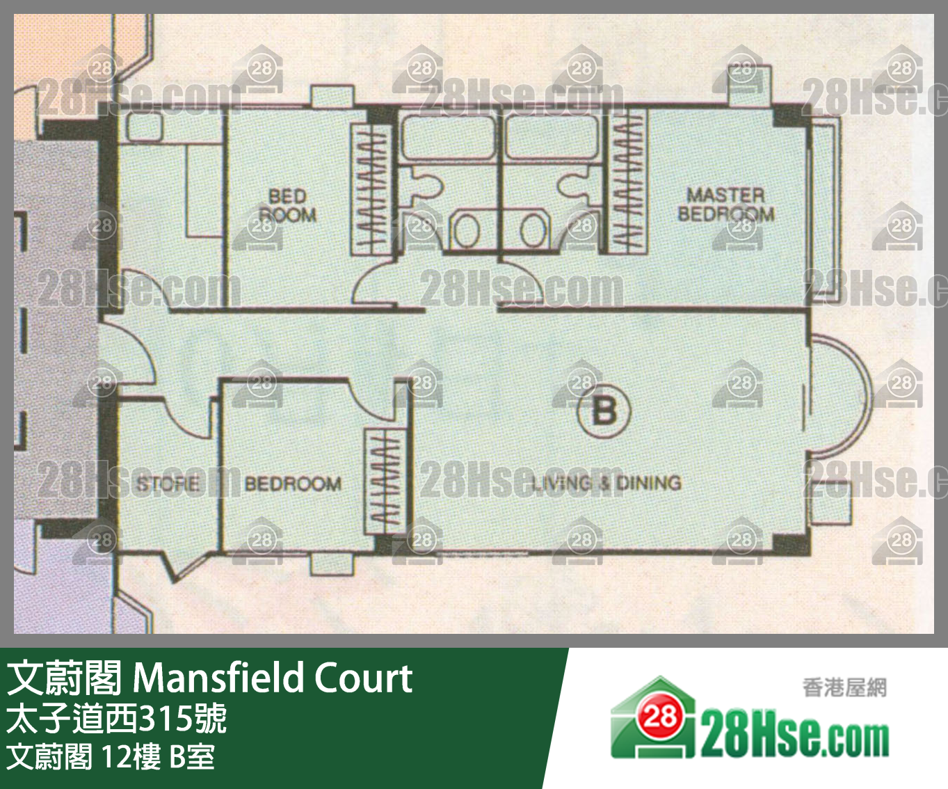 文蔚閣 文蔚閣12樓 B室 平面圖