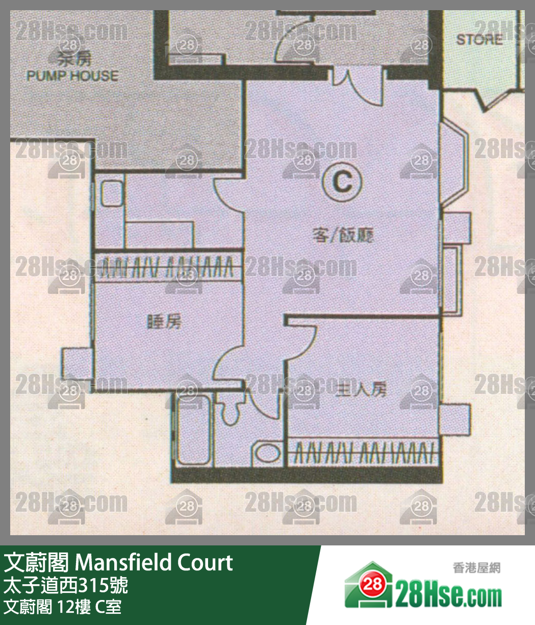 文蔚閣 文蔚閣12樓 C室 平面圖