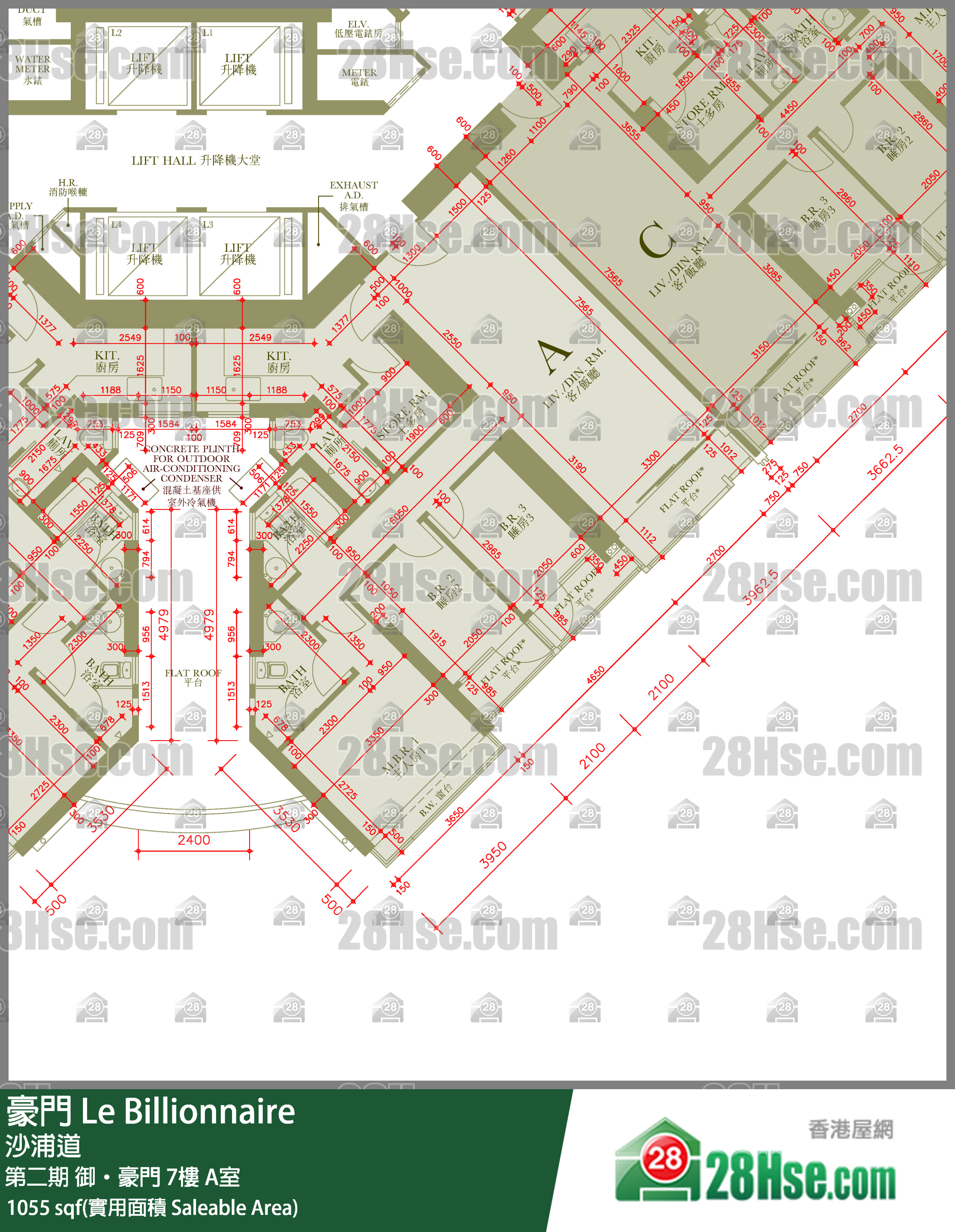 豪門 第二期御‧豪門7樓 A室 平面圖