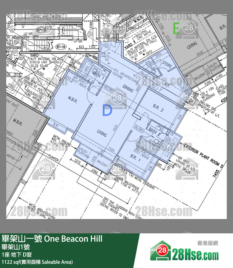 毕架山一号 1座 D室 平面图
