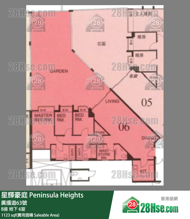 星辉豪庭 B座地下 6室 平面图