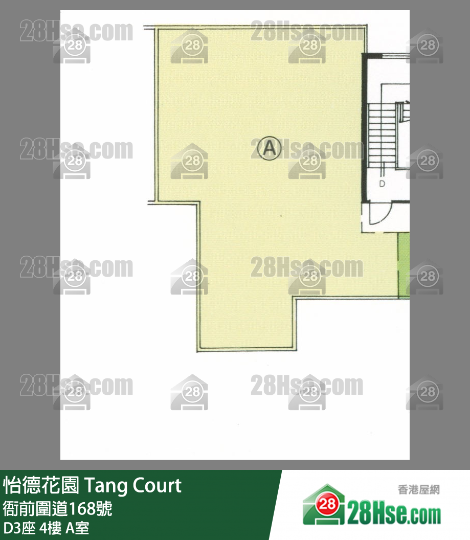 怡德花园 D3座4楼 A室 平面图