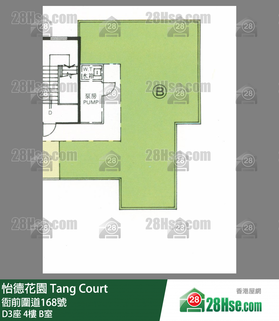 怡德花园 D3座4楼 B室 平面图
