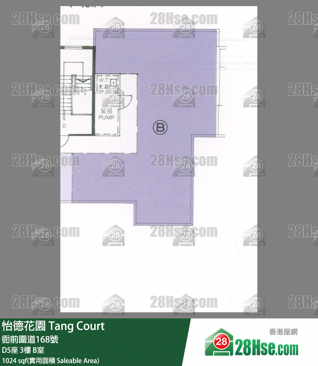 怡德花园 D5座 3楼 B室 平面图