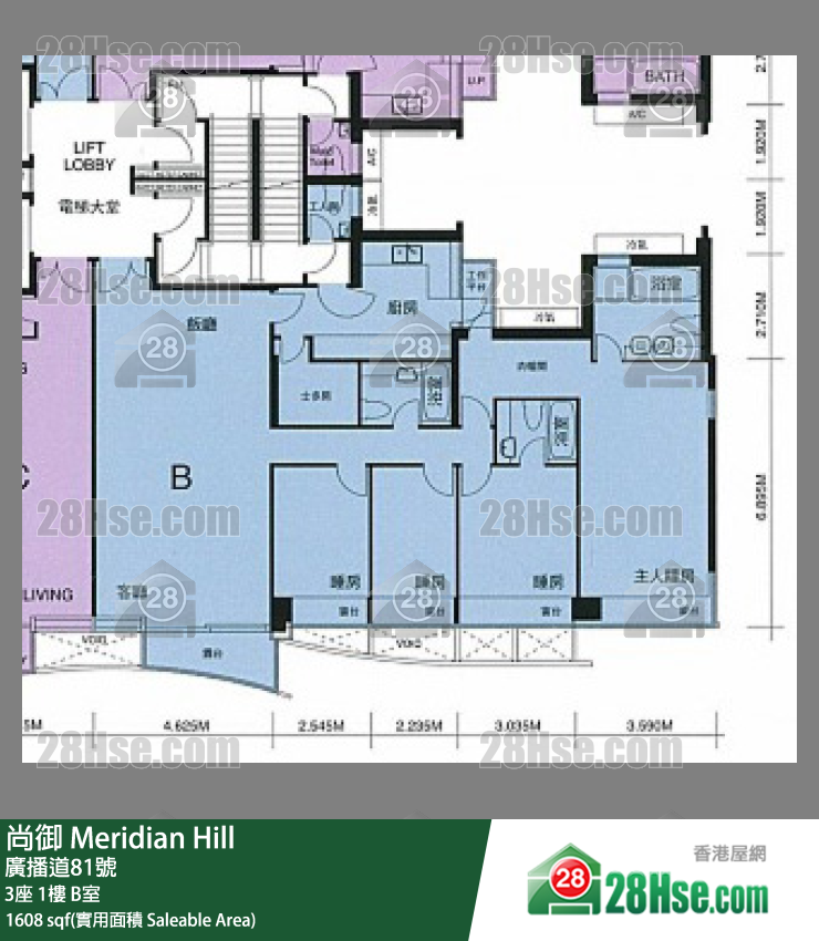 尚御 3座1樓 B室 平面圖