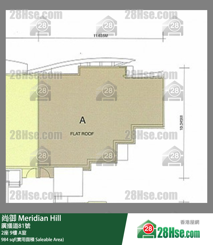 尚御 2座9樓 A室 平面圖