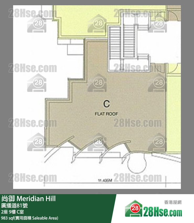 尚御 2座9樓 C室 平面圖