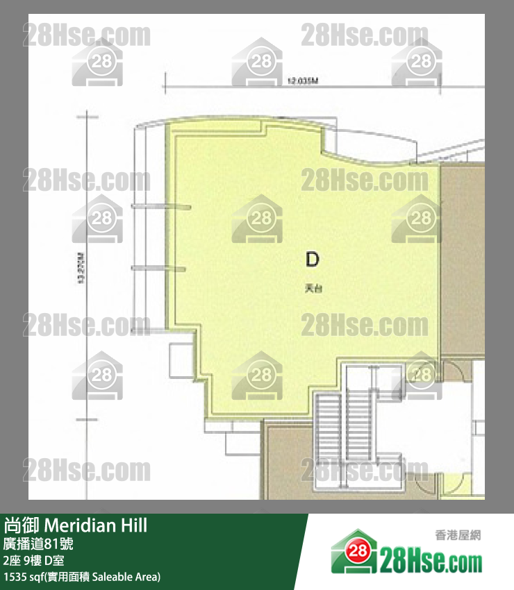 尚御 2座9樓 D室 平面圖