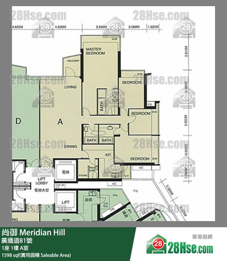 尚御 1座 1樓 A室 平面圖