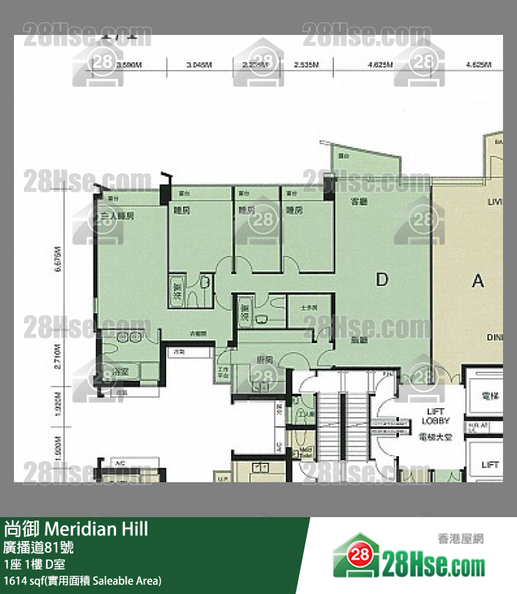 尚御 1座 1樓 D室 平面圖