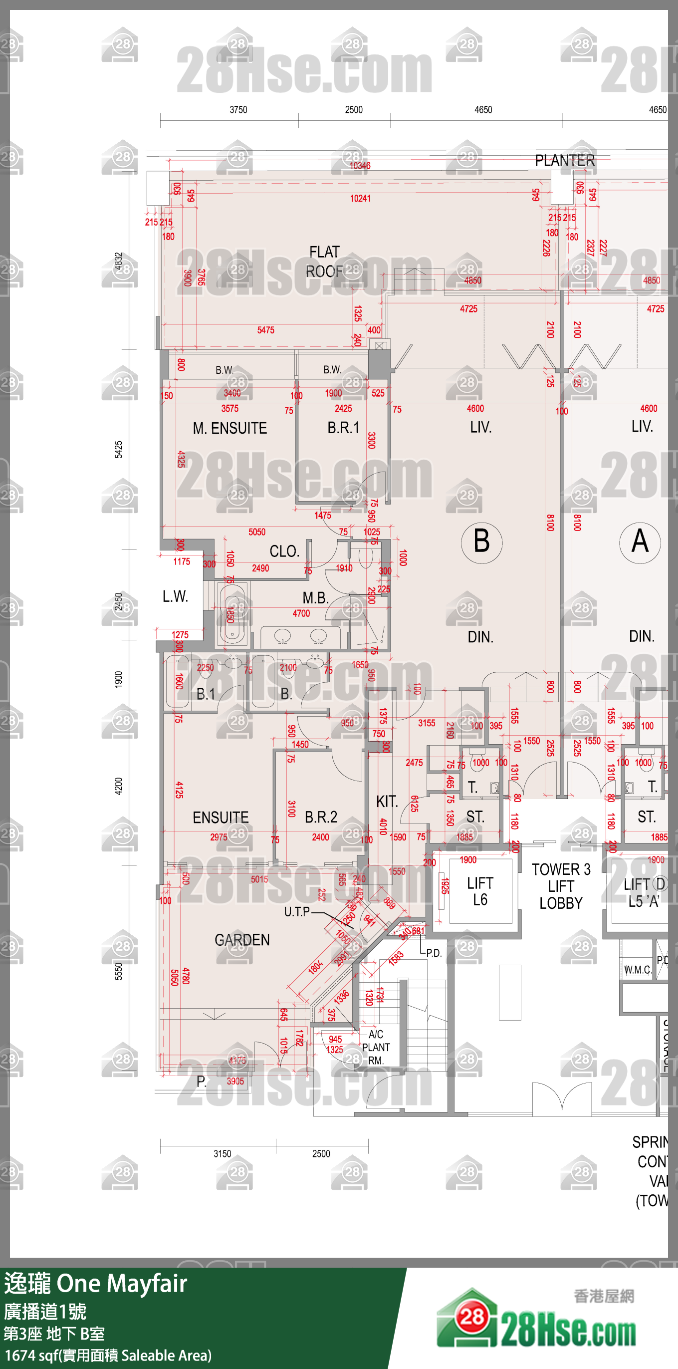 逸瓏 第3座地下 B室 平面圖