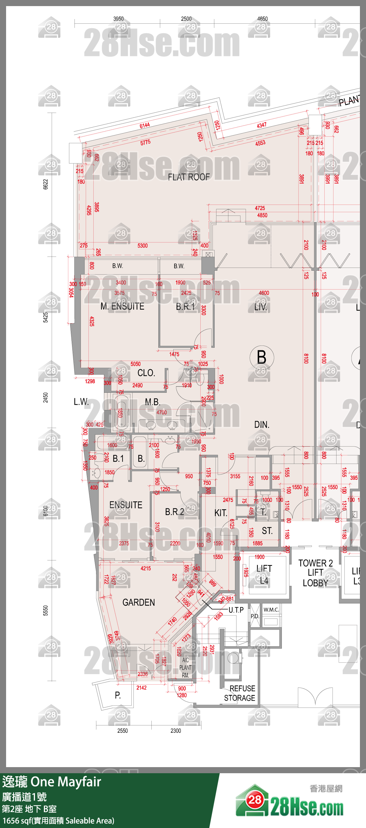 逸瓏 第2座地下 B室 平面圖
