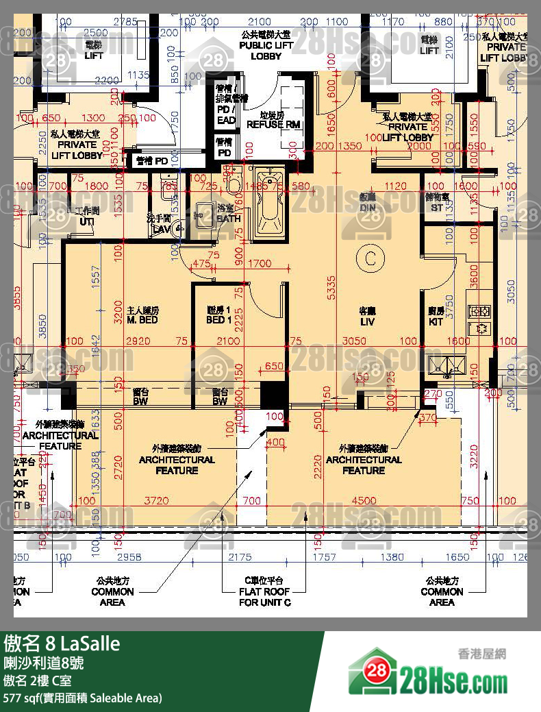 傲名 傲名2樓 C室 平面圖