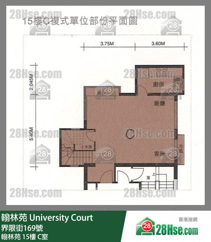 翰林苑 翰林苑15樓 C室 平面圖