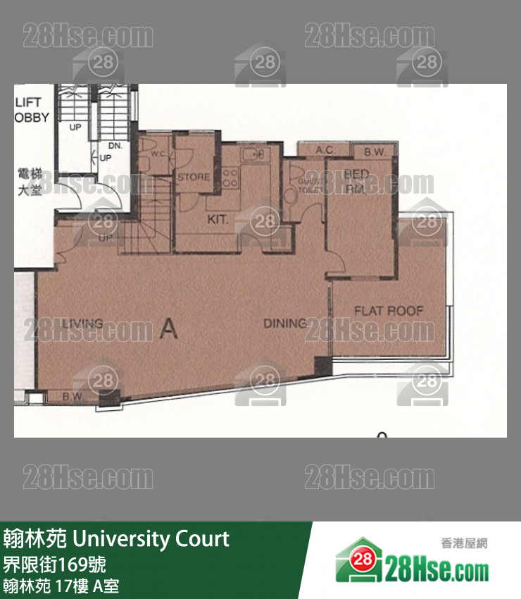 翰林苑 翰林苑17樓 A室 平面圖