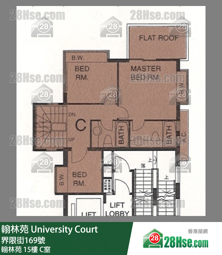 翰林苑 翰林苑15樓 C室 平面圖