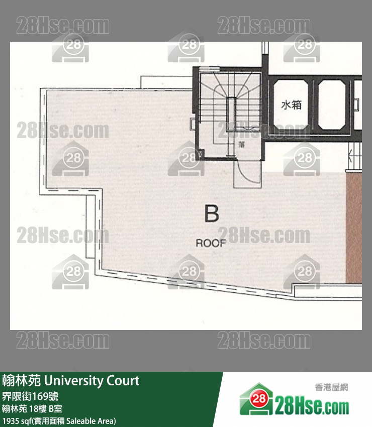 翰林苑 翰林苑18樓 B室 平面圖