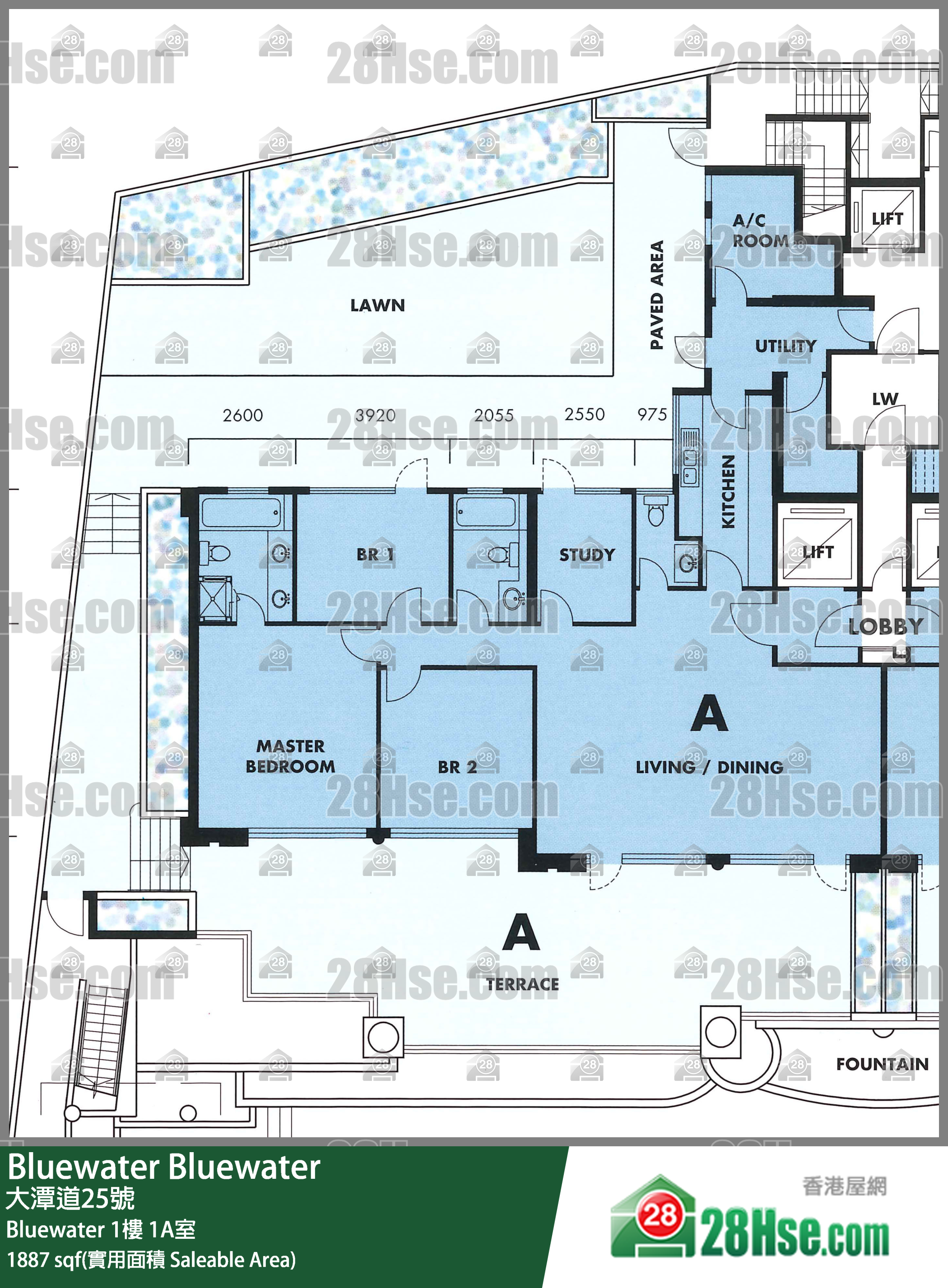 Bluewater,  Flat 1a, 1/f, Bluewater FloorPlan