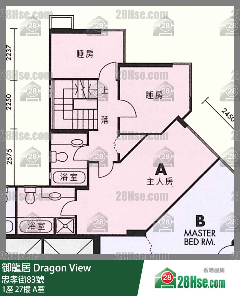 御龙居 1座26楼 A室 平面图