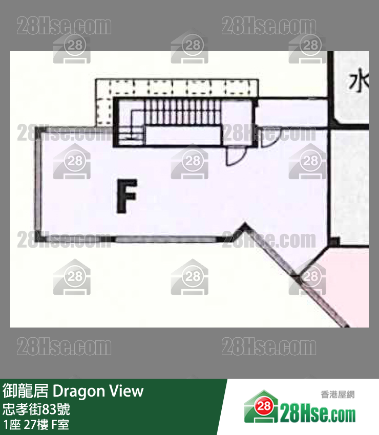 御龍居 1座26樓 F室 平面圖