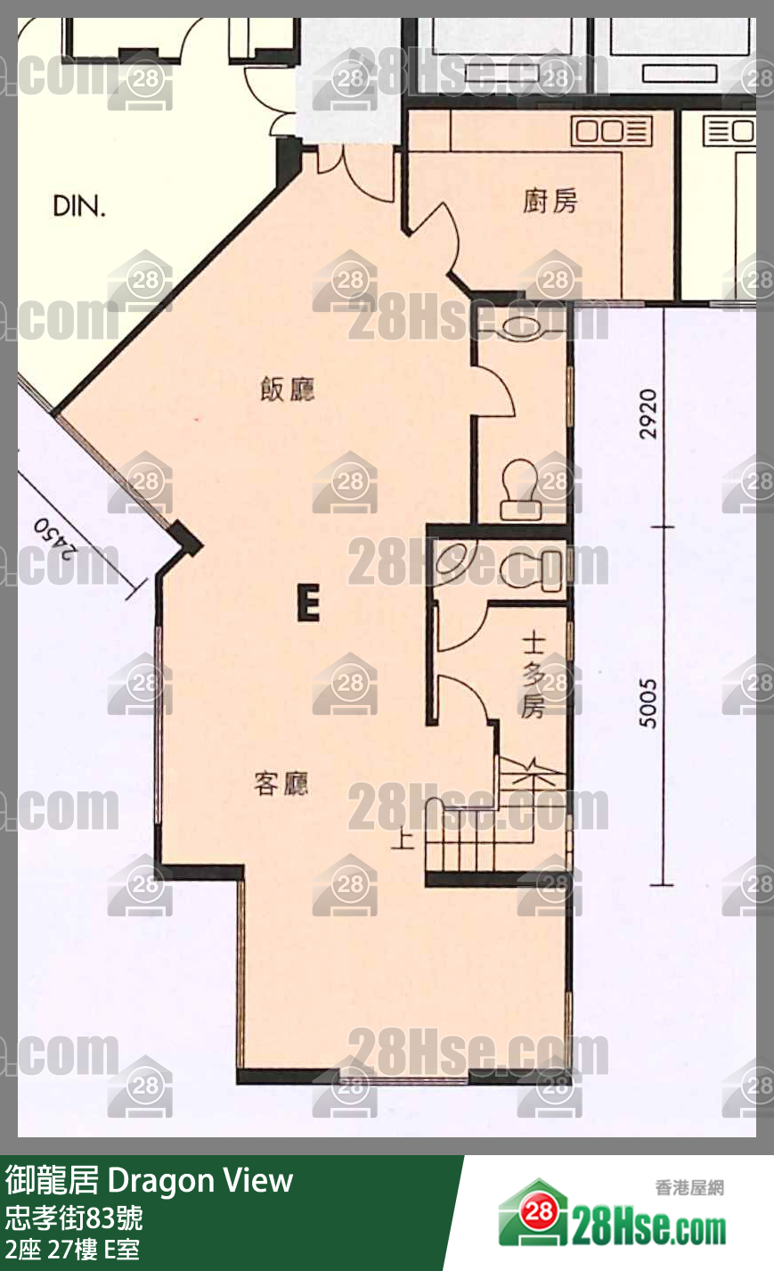 御龙居 单位平面图(由 28Hse 提供)