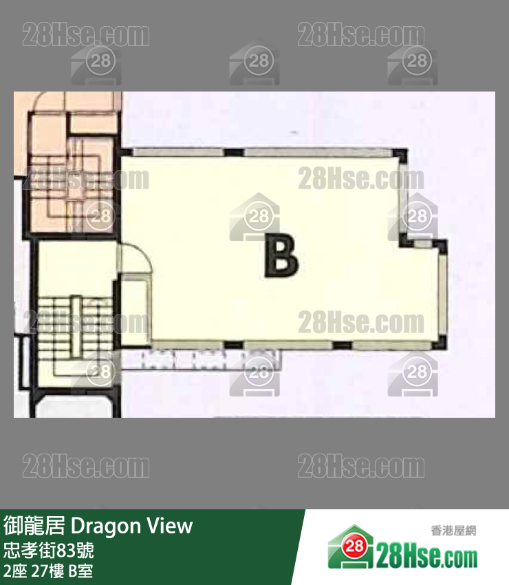 御龍居 2座27樓 B室 平面圖