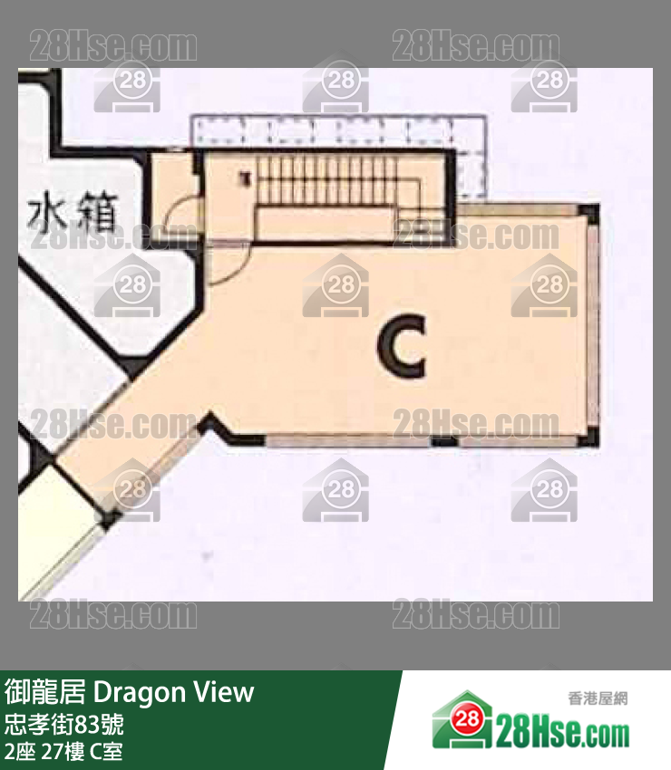 御龍居 2座27樓 C室 平面圖
