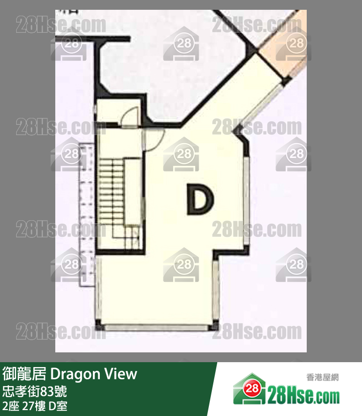 御龍居 2座27樓 D室 平面圖