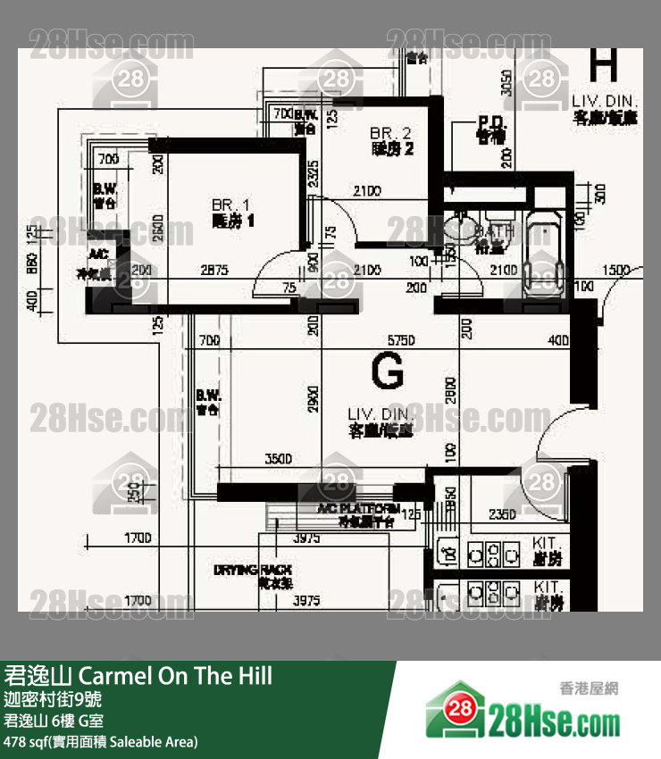 君逸山 君逸山6樓 G室 平面圖