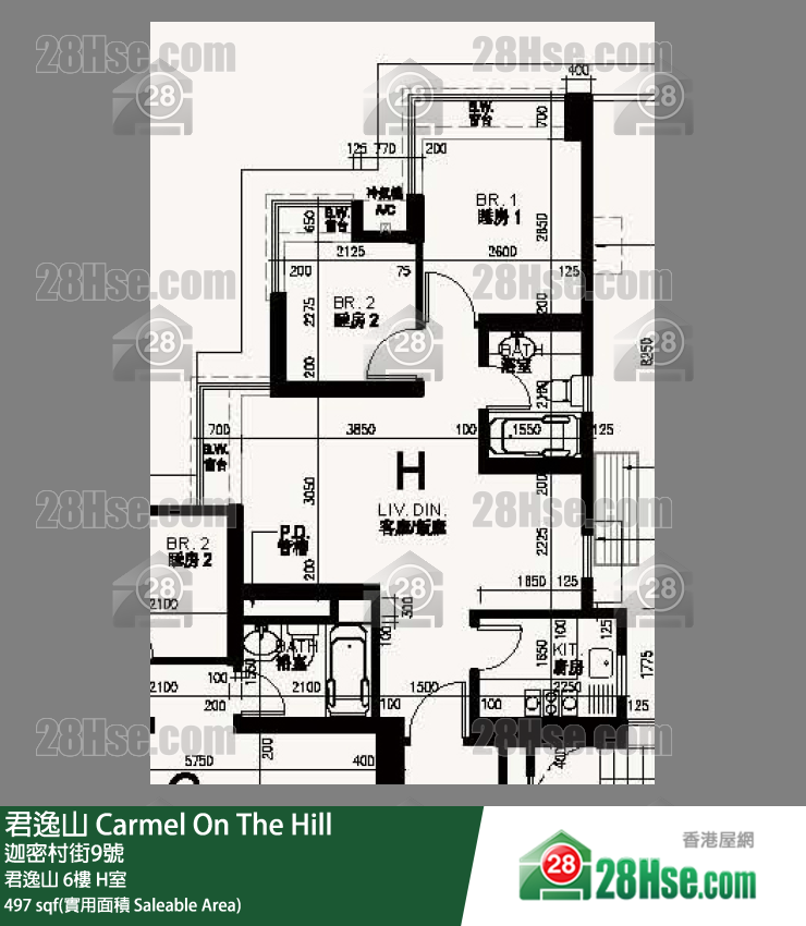 君逸山 君逸山6樓 H室 平面圖