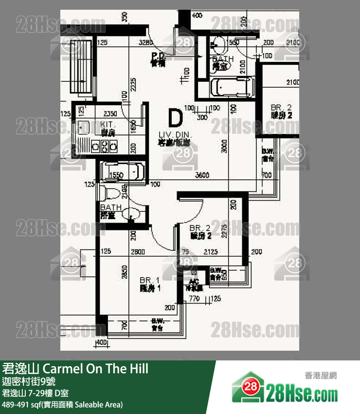君逸山 君逸山17樓 D室 平面圖