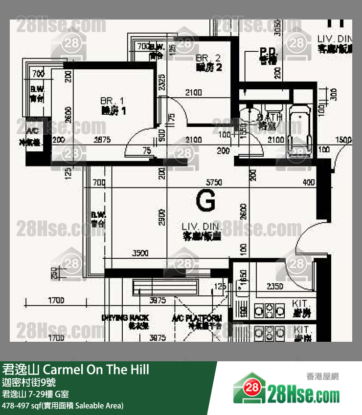 君逸山 君逸山12樓 G室 平面圖