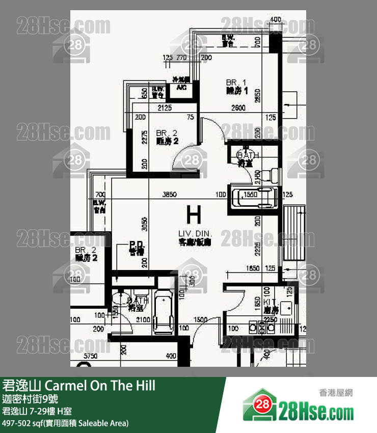 君逸山 君逸山11樓 H室 平面圖