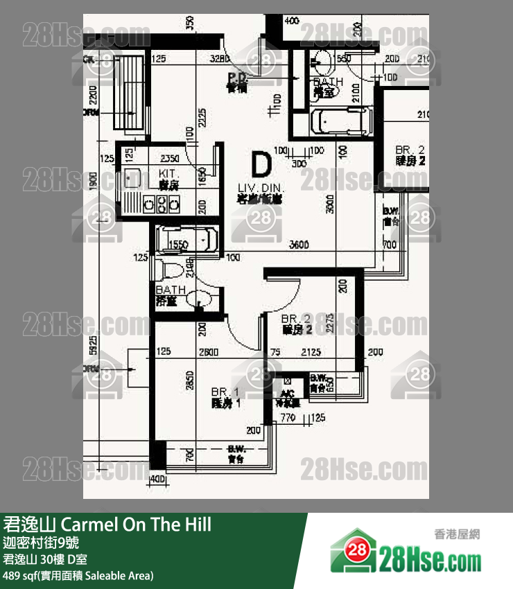 君逸山 君逸山30樓 D室 平面圖