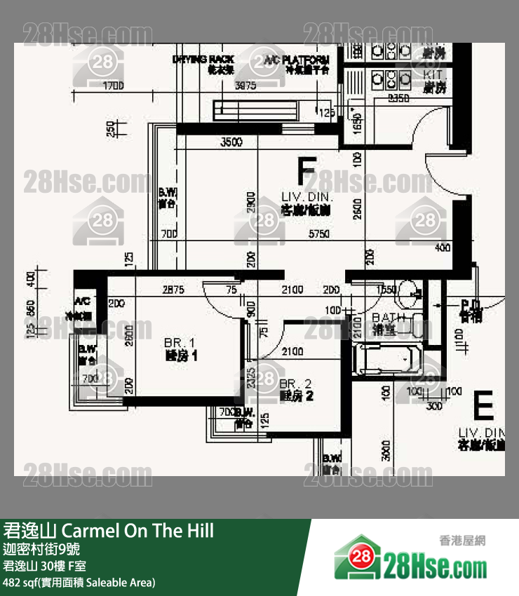 君逸山 君逸山 30樓 F室 平面圖