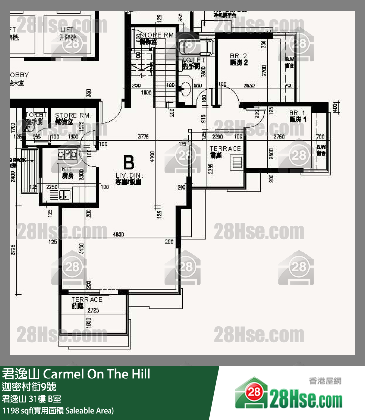 君逸山 君逸山31樓 B室 平面圖