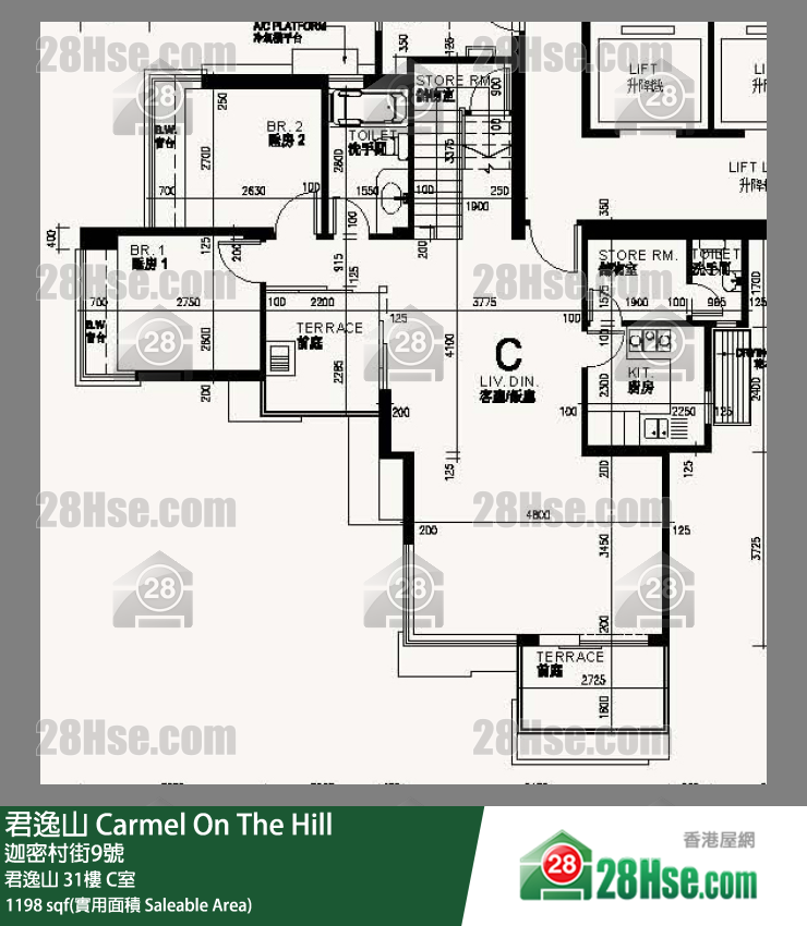 君逸山 君逸山31樓 C室 平面圖
