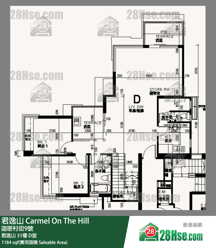 君逸山 君逸山31樓 D室 平面圖