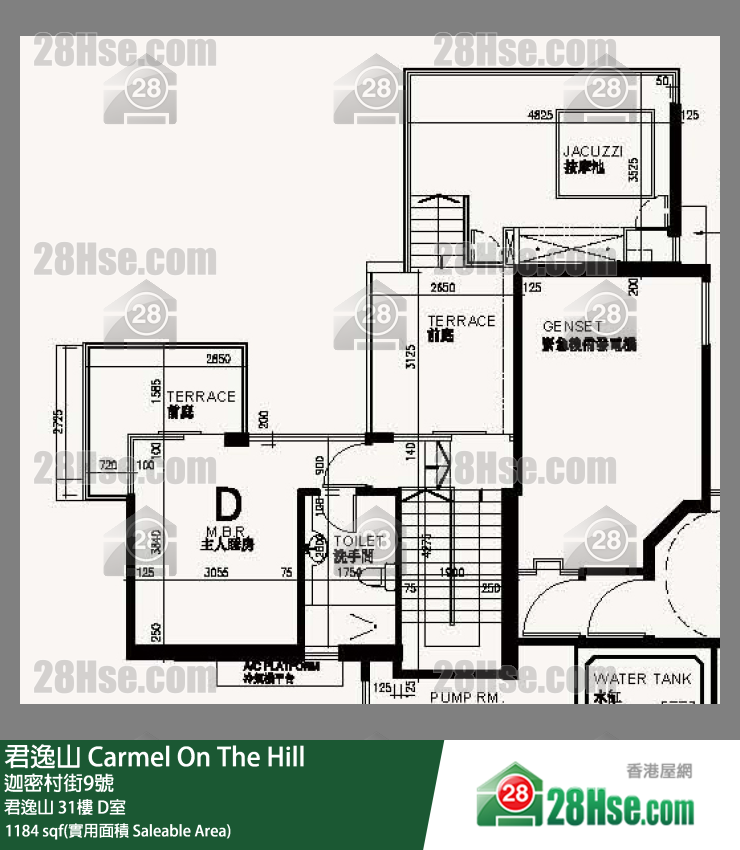 君逸山 君逸山31樓 D室 平面圖