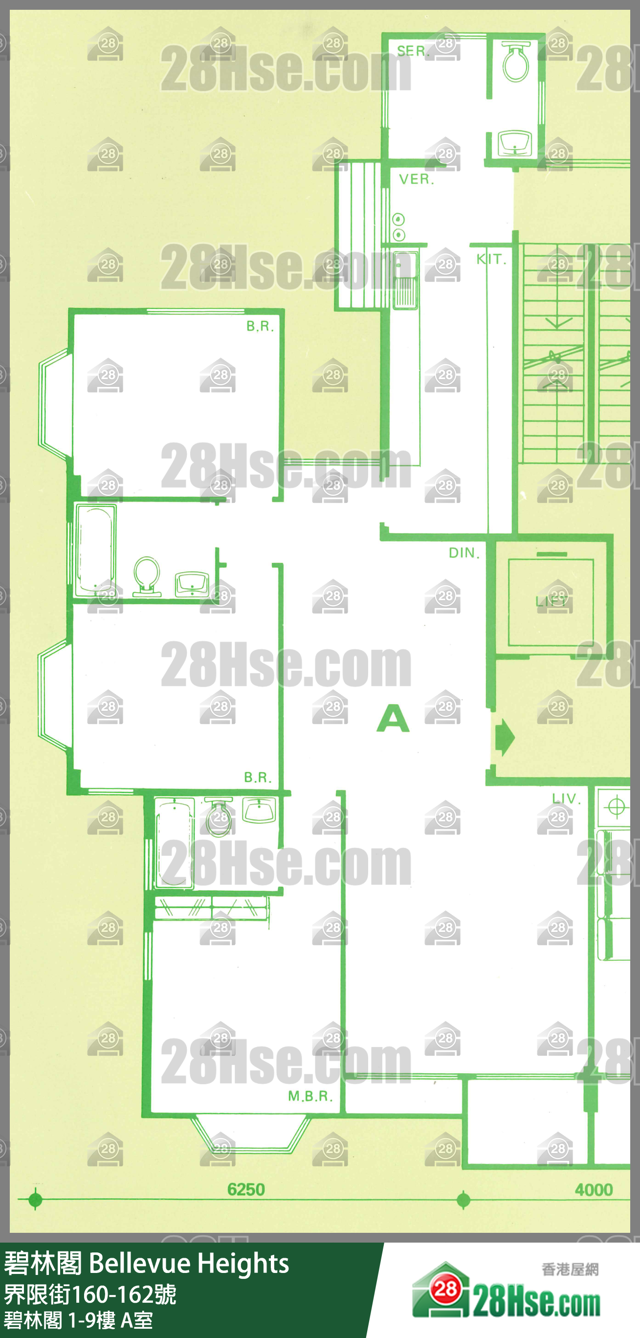 碧林閣 單位平面圖(由 28Hse 提供) 碧林閣 單位平面圖(由 28Hse 提供)