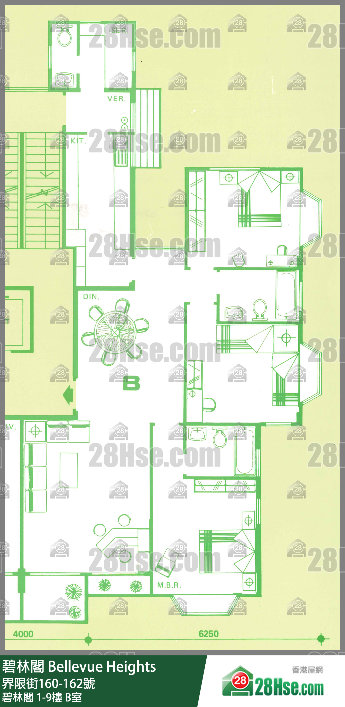 碧林阁 碧林阁 8楼 B室 平面图