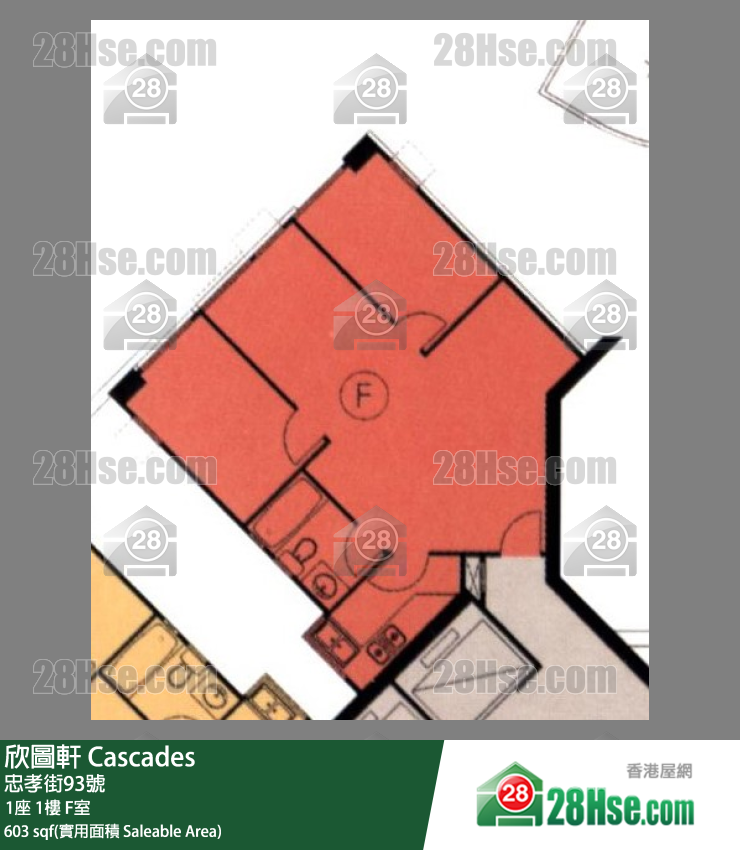欣圖軒 1座1樓 F室 平面圖