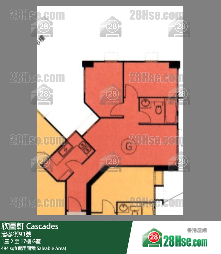 欣圖軒 1座10樓 G室 平面圖