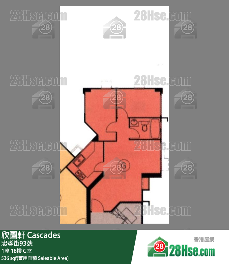 欣圖軒 1座18樓 G室 平面圖