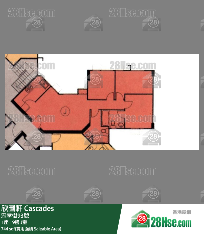 欣圖軒 1座19樓 J室 平面圖