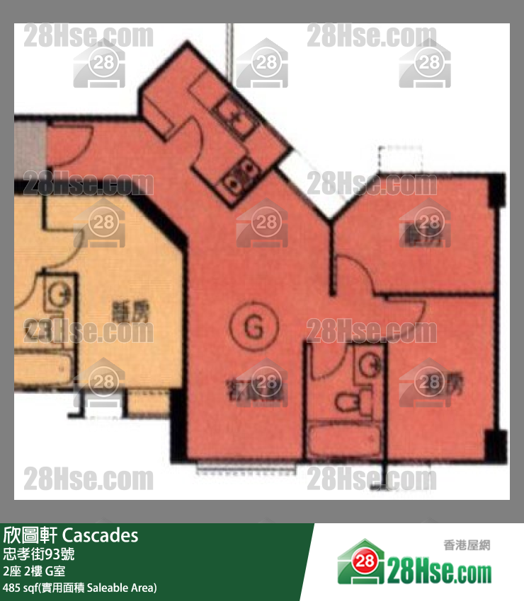 欣圖軒 2座2樓 G室 平面圖