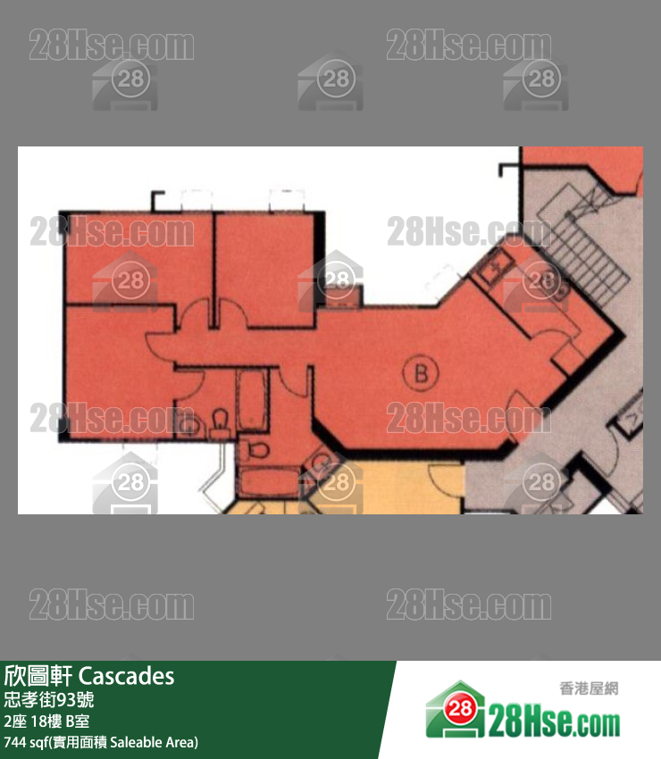 欣圖軒 2座18樓 B室 平面圖