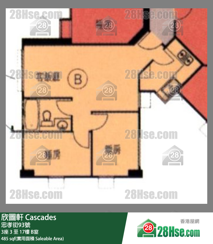 欣圖軒 3座7樓 B室 平面圖