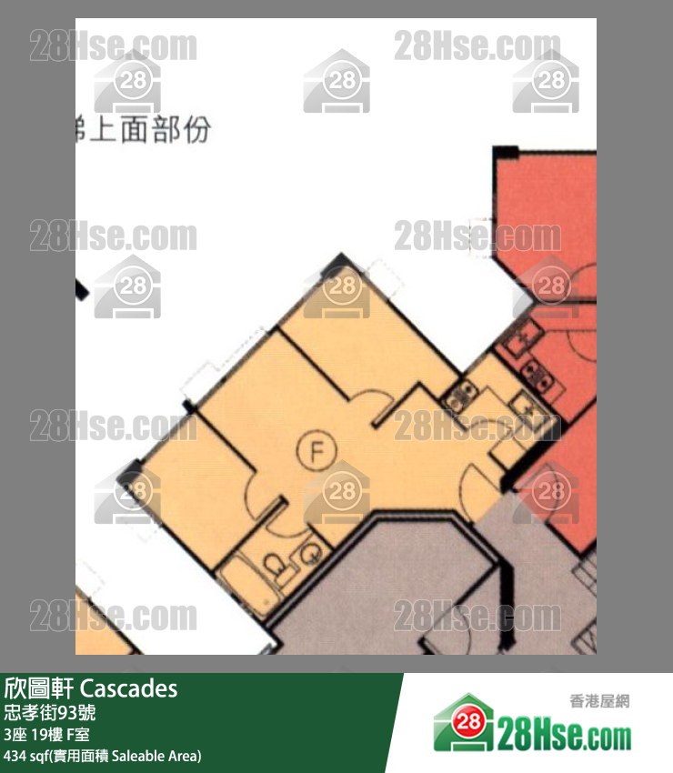 欣图轩 3座19楼 F室 平面图